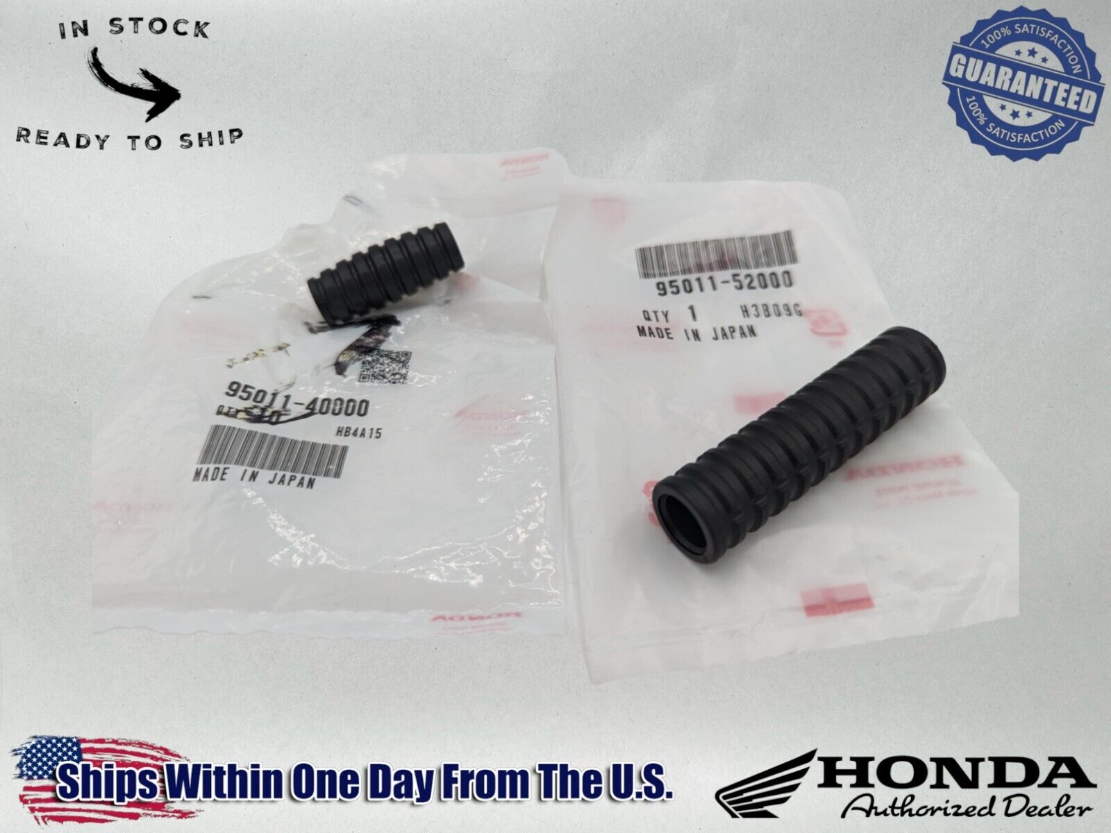 Honda Gear Shifter Rubber & Kick Start Pedal Rubber Set 40000-52000-SET