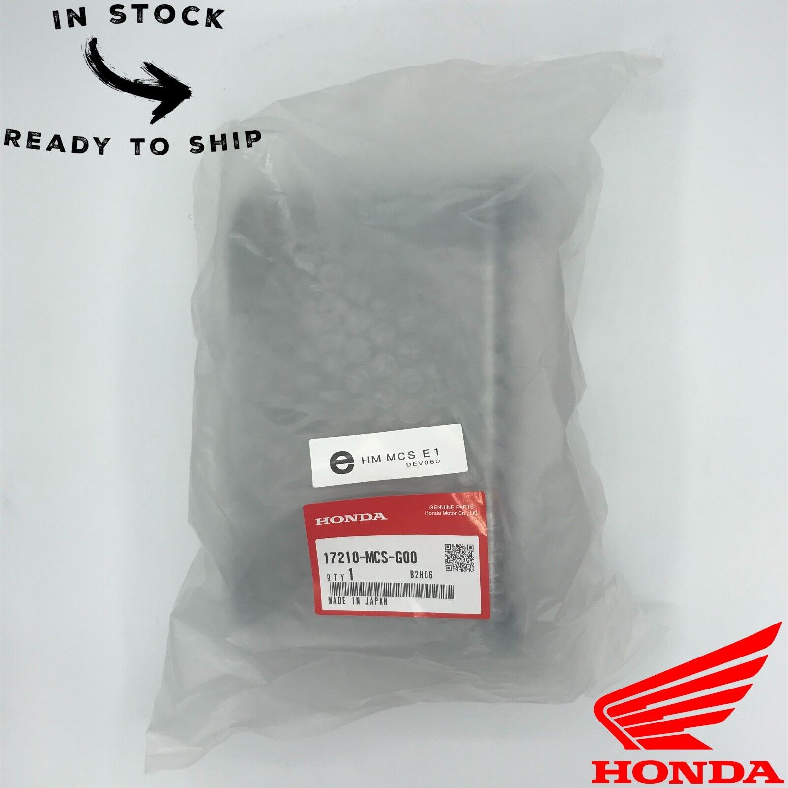 Genuine OEM Honda Air Filter Cleaner Element 17210-MCS-G00