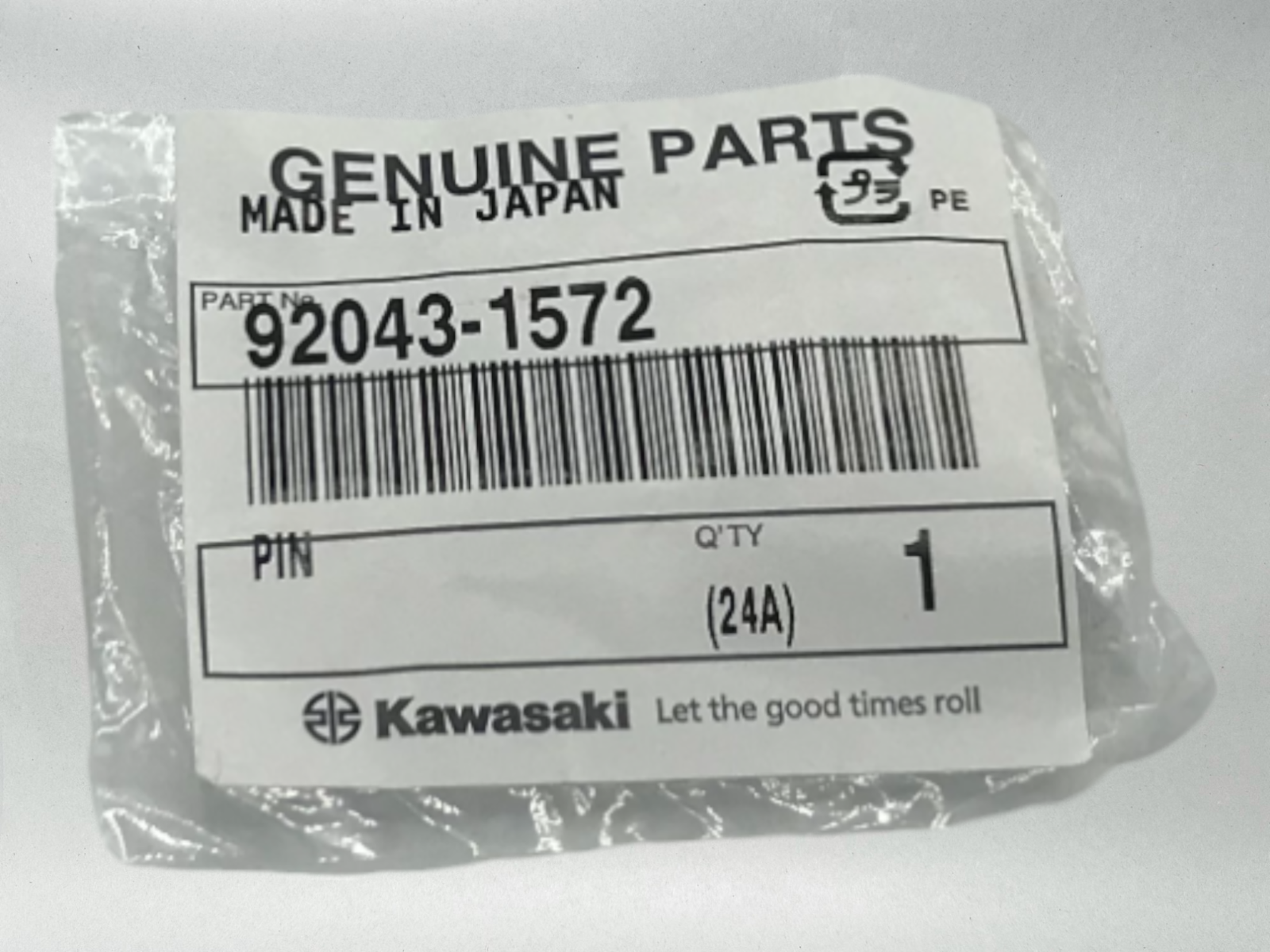 Kawasaki OEM Authentic Pin 92043-1572 1