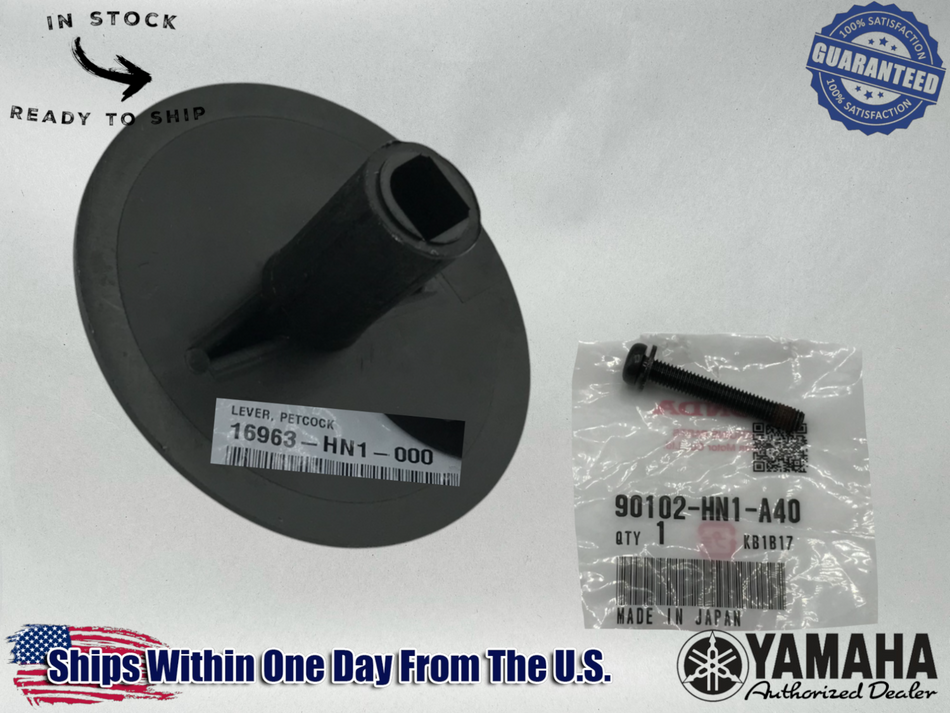 Yamaha Genuine OEM 99-14 400EX GAS TANK PETCOCK LEVER SCREW FUEL KNOB 400E