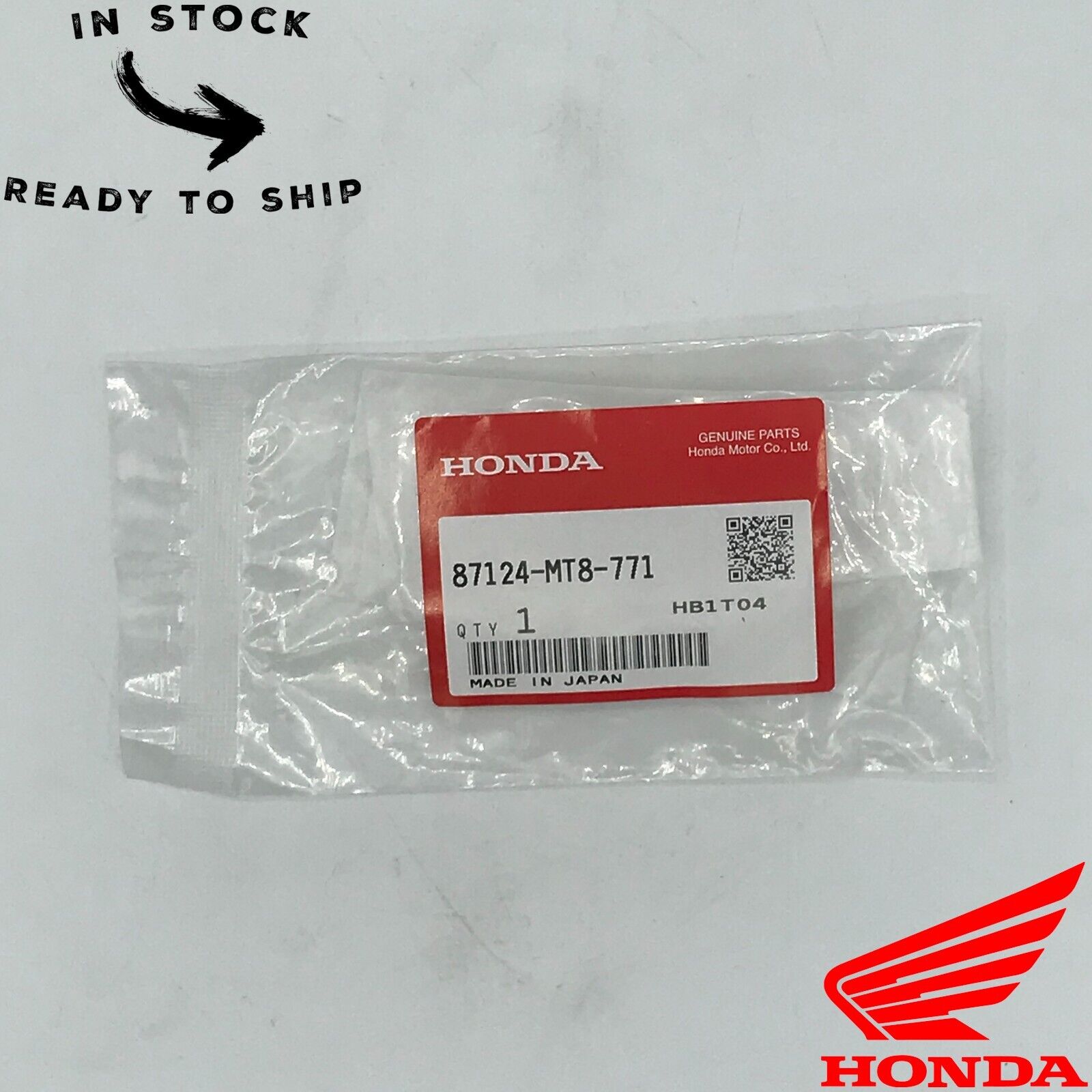 Genuine OEM Honda Goldwing Front Fender Emblem 87124-MT8-771