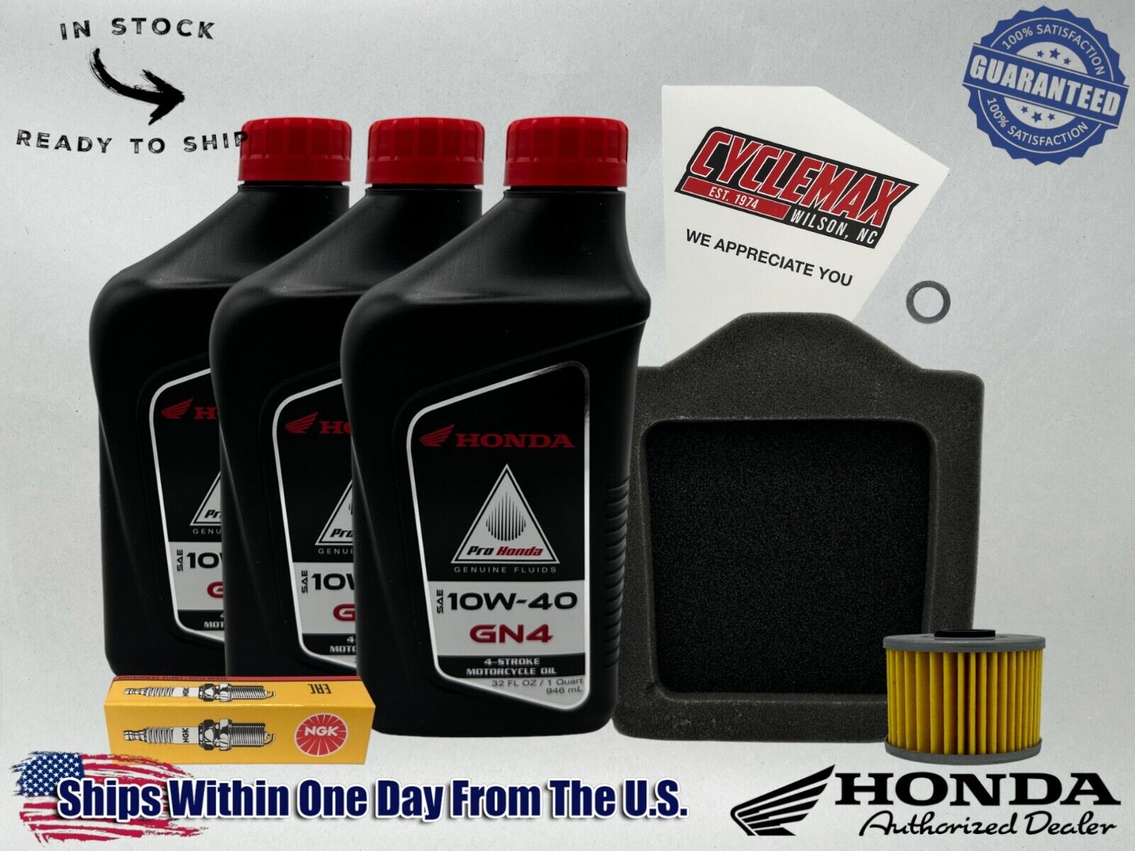 Cyclemax Standard GN4 10W-40 Tune-Up Kit fits 1983-1987 Honda XL600R