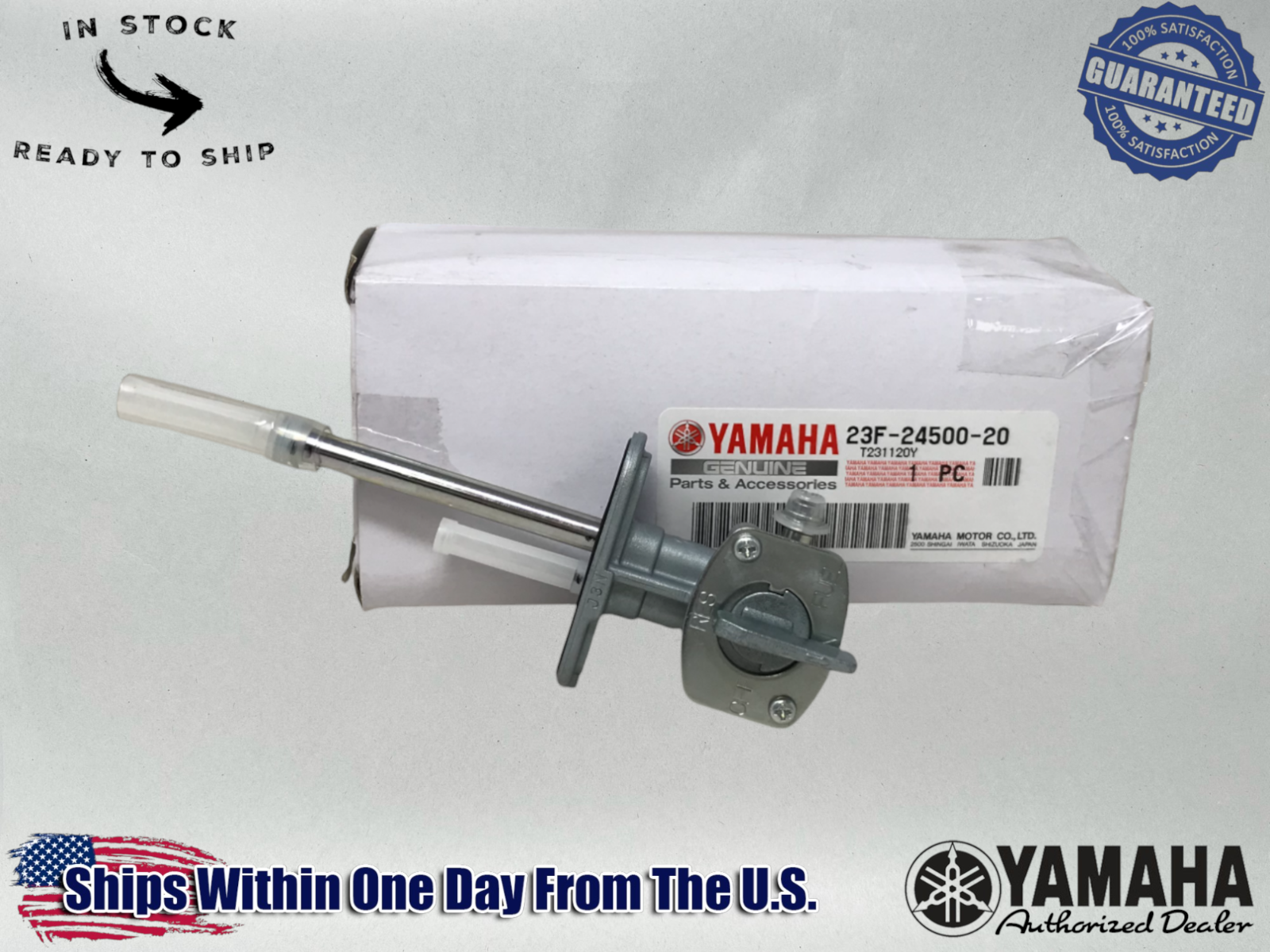 Yamaha Genuine OEM Authentic Fuel Cock Assembly  23F-24500-20-00