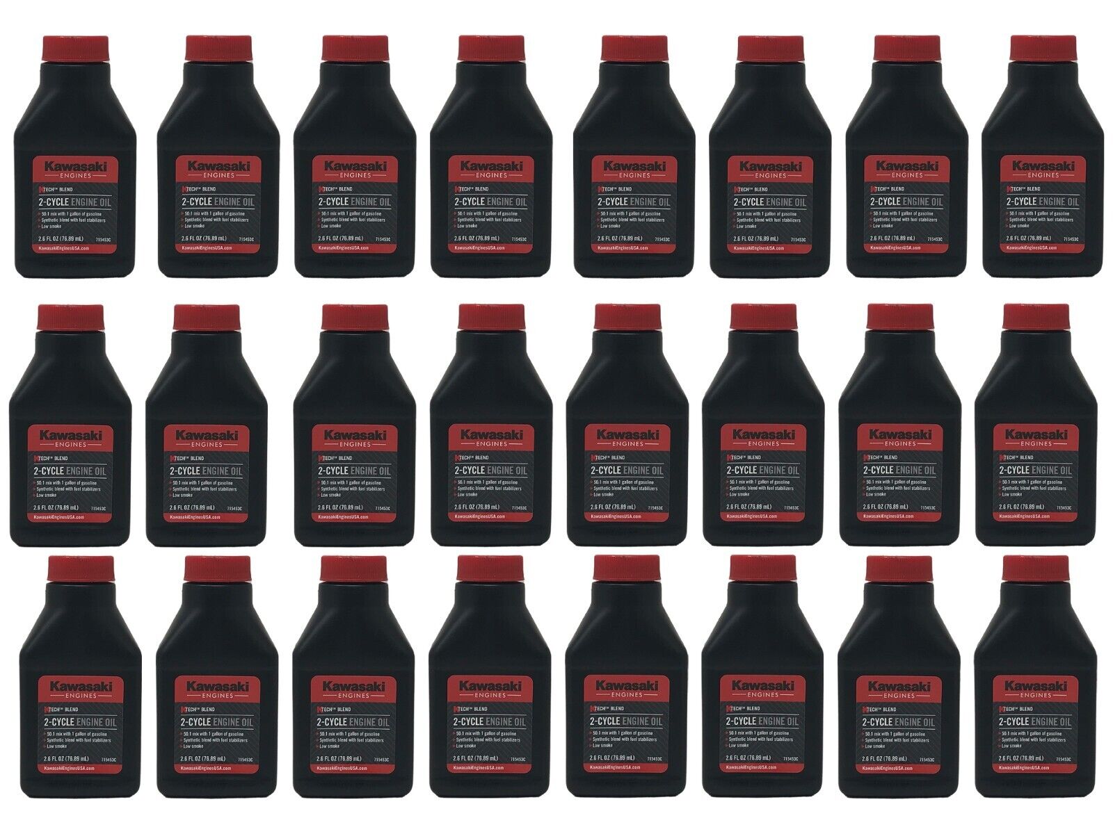 Kawasaki Engines Genuine OEM 2.6FL OZ 2-Cycle Engine Oil 99969-6082 - 24 Pack