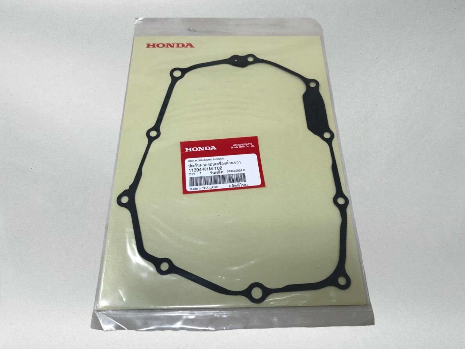 Honda OEM RIGHT CRANKCASE COVER GASKET 22-23 GROM 125 MONKEY 11394-K1M-T02