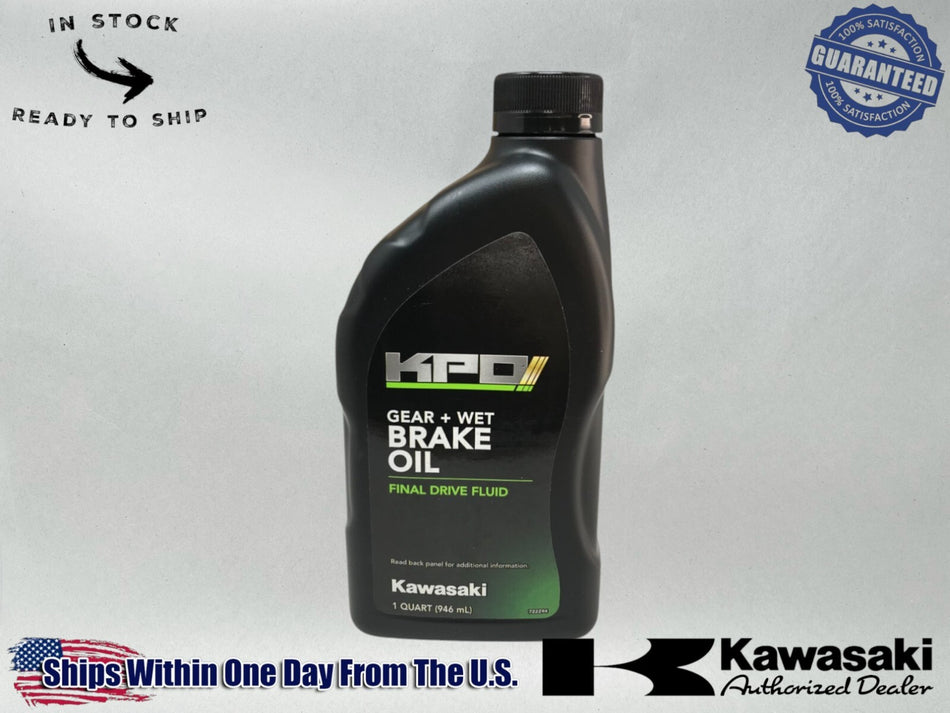 Kawasaki OEM Authentic Gear And Wet Brake Oil, 1 Quart K63G-102-01Q