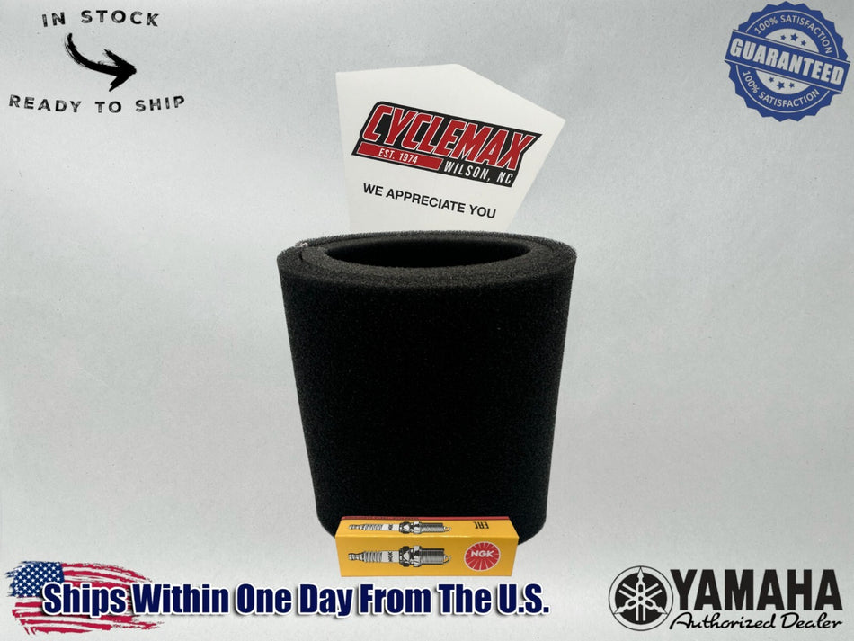 Maintenance Kit w/ Air Filter & Spark Plug fits 1987-1991 Yamaha CHAMP