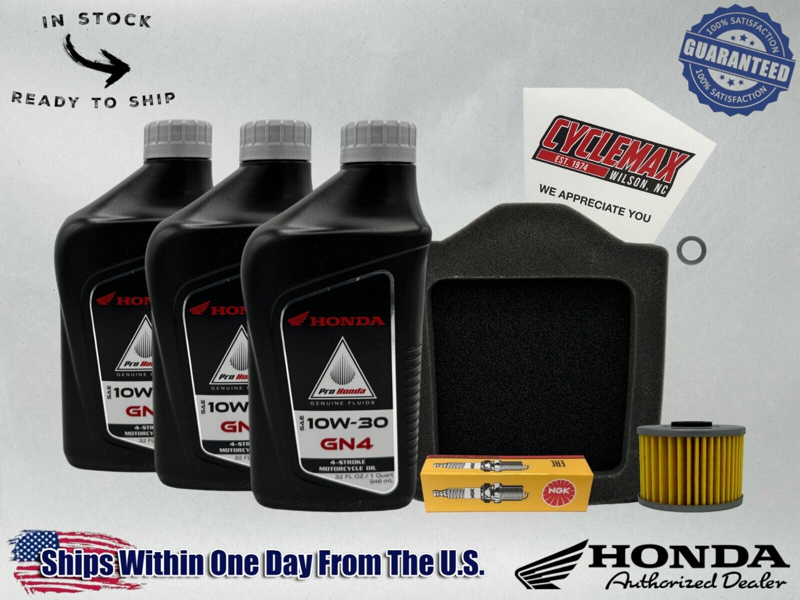 Cyclemax Standard GN4 10W-30 Tune-Up Kit fits 1983-1987 Honda XL600R