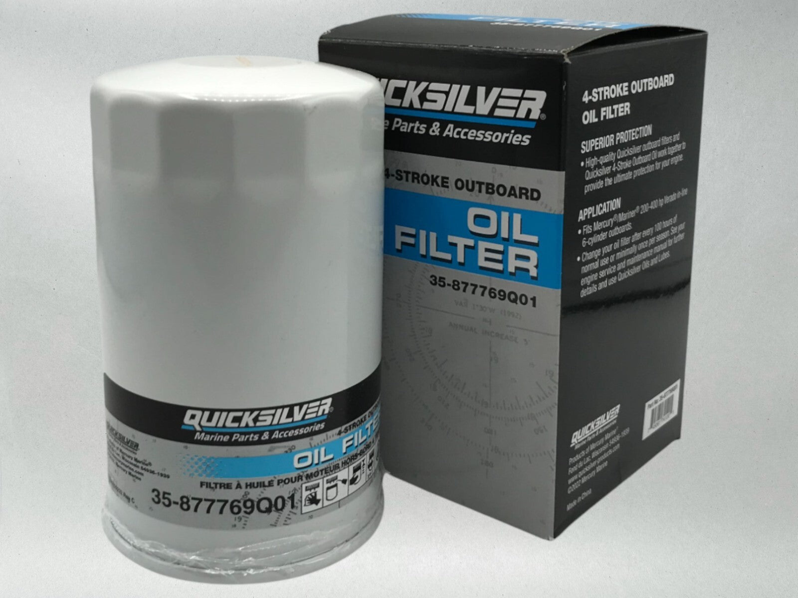 Quicksilver Genuine OEM Authentic Oil Filters 35-877769Q01 6 Pack