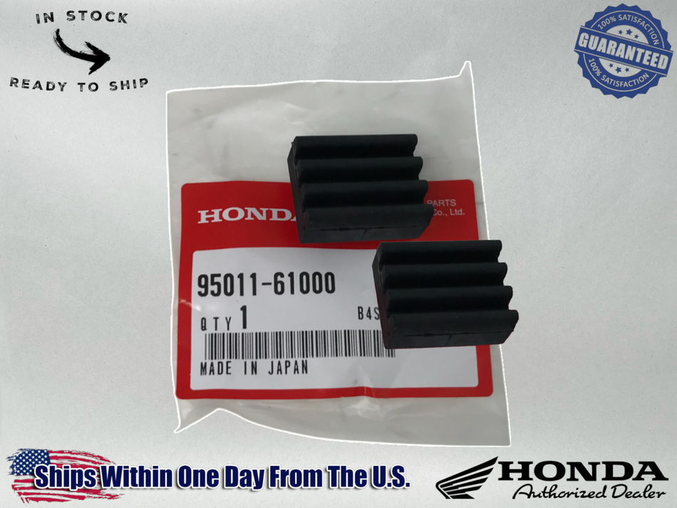 Honda OEM (2) CB350 CB450 CB500T CB750 KICK STAND STOPPER BUMPER 95011-61000