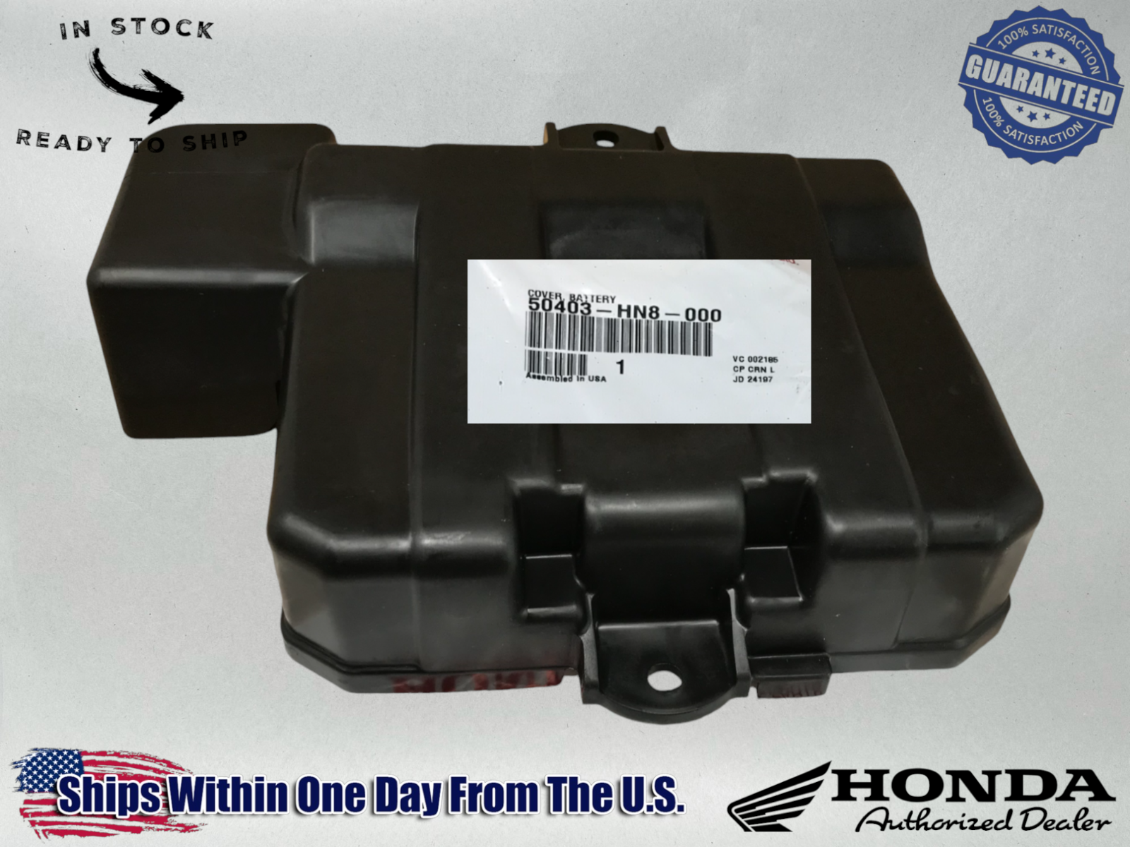 Honda OEM Rincon 650 680 Plastic Battery Cover Lid 2003-2023 50403-HN8-000