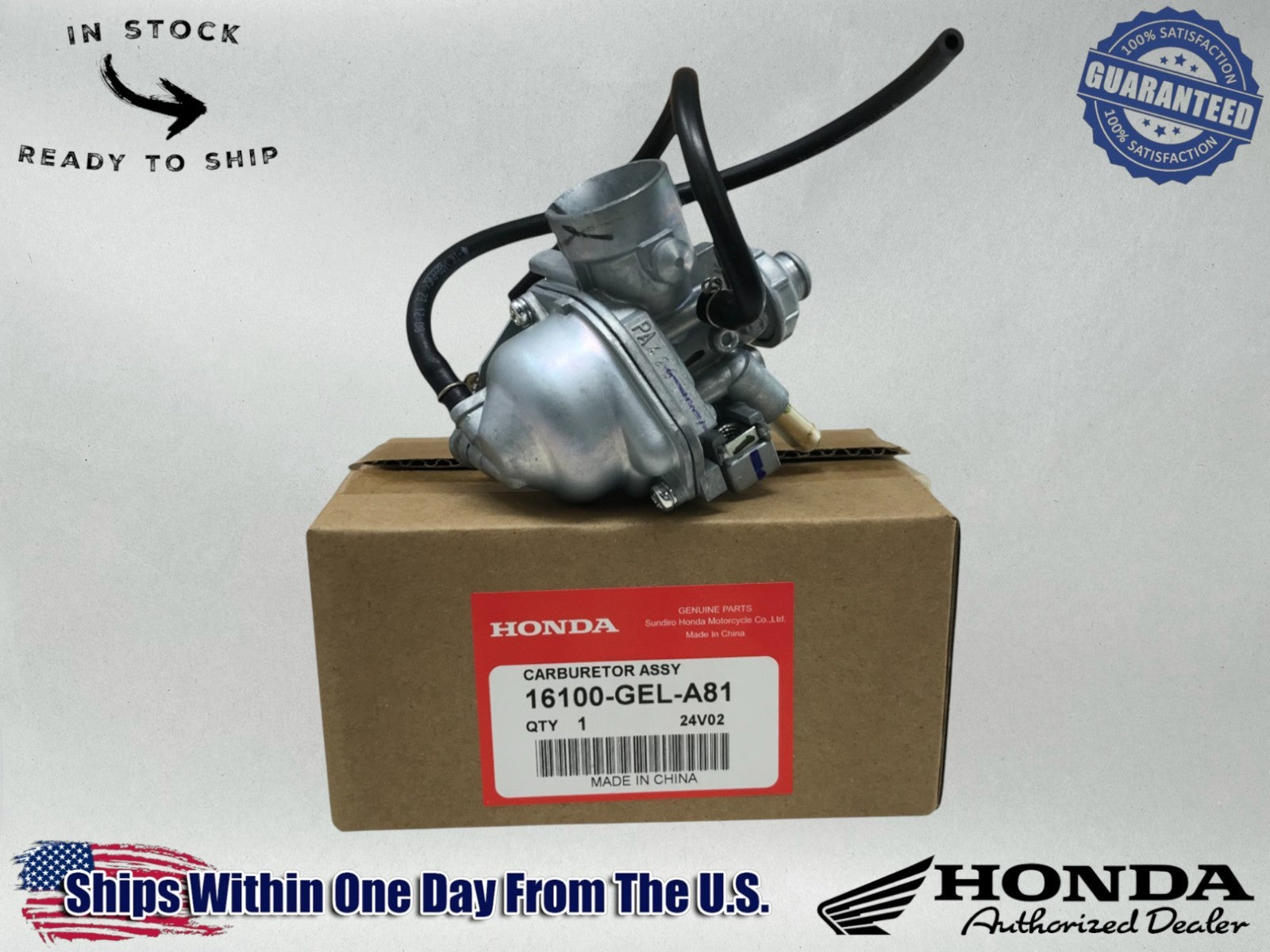 Honda Genuine OEM Carburetor 2013-2024 CRF50 F Complete Carb Kit 16100-GEL-A81
