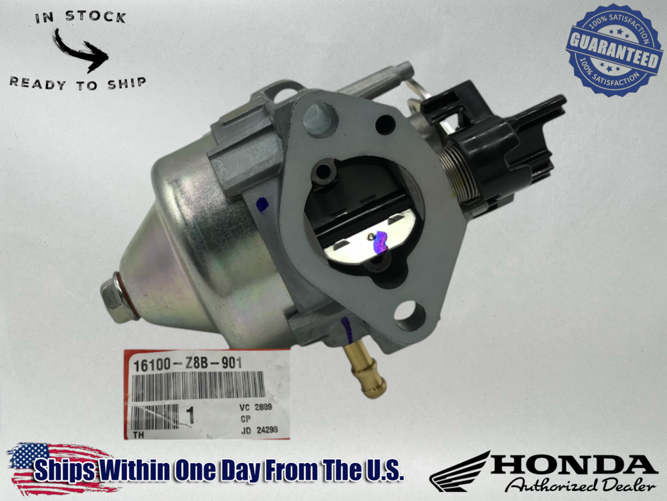 Honda Genuine OEM Carburetor Assy (Carb) GCV160LA0 HRR216K9 16100-Z8B-901