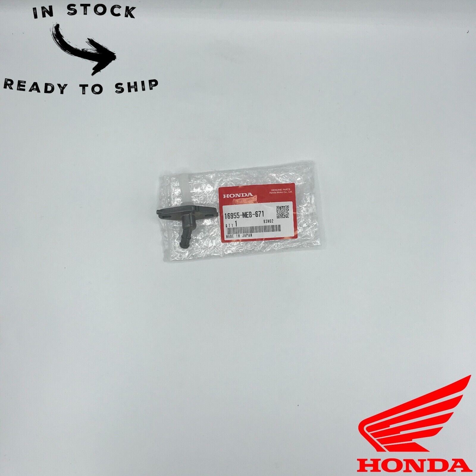 Genuine OEM Honda Petcock Fuel Filter Assembly 16955-MEB-671