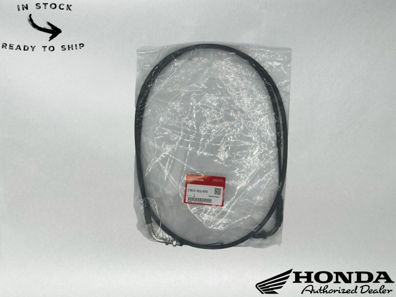 Honda Genuine OEM Throttle Cable 17910-GEZ-670