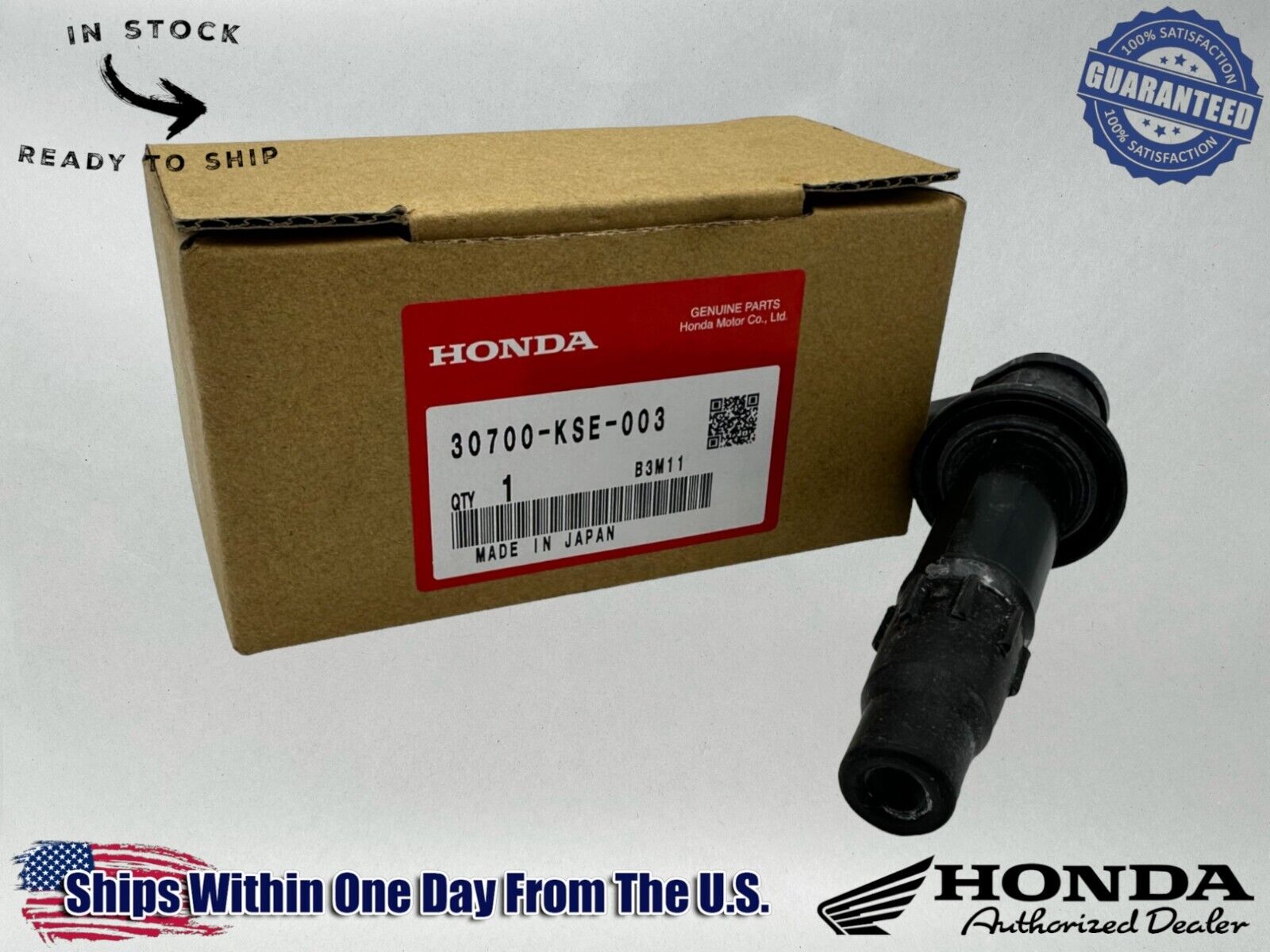 Honda Genuine OEM Authentic Coil Cap Ignition 30700-KSE-003