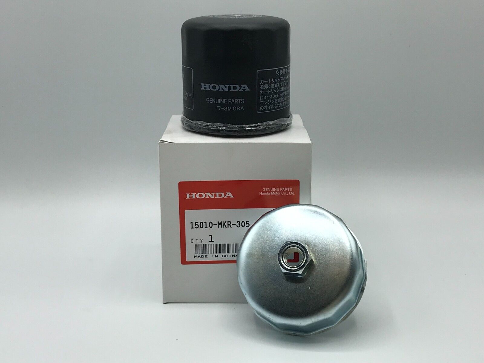 Honda Genuine OEM 15010-MKR-305 Oil Filter 15410-MFJ-D02 with Oil Filter Wrench