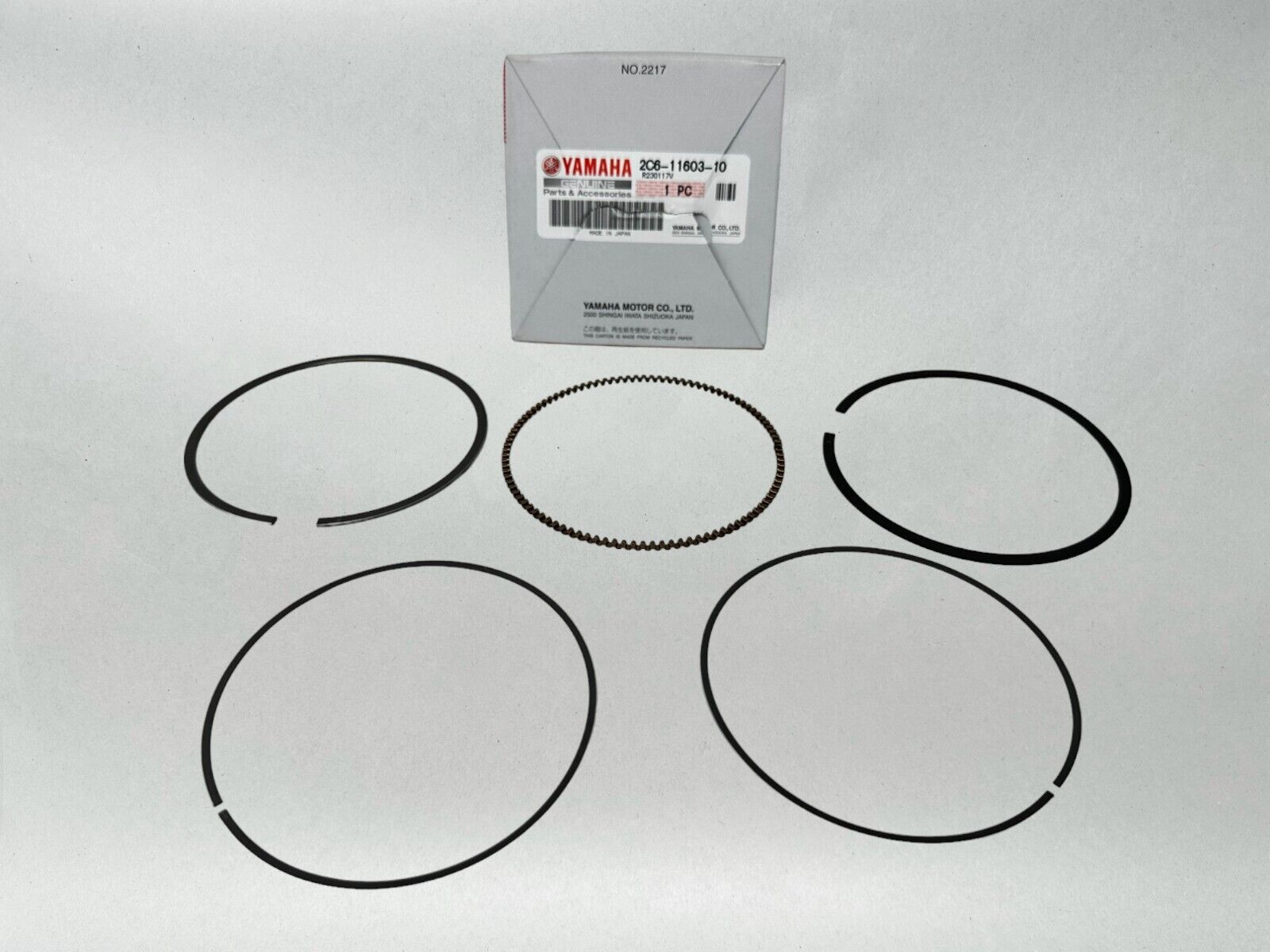 Yamaha Genuine OEM Piston Ring Set (Std) 2C6-11603-10-00