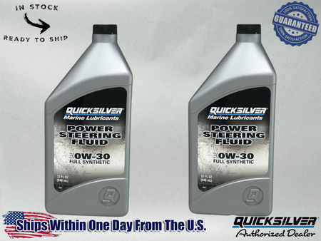 Mercury OEM Power Steering Fluid Quarts 92-858077Q01 2 Pack