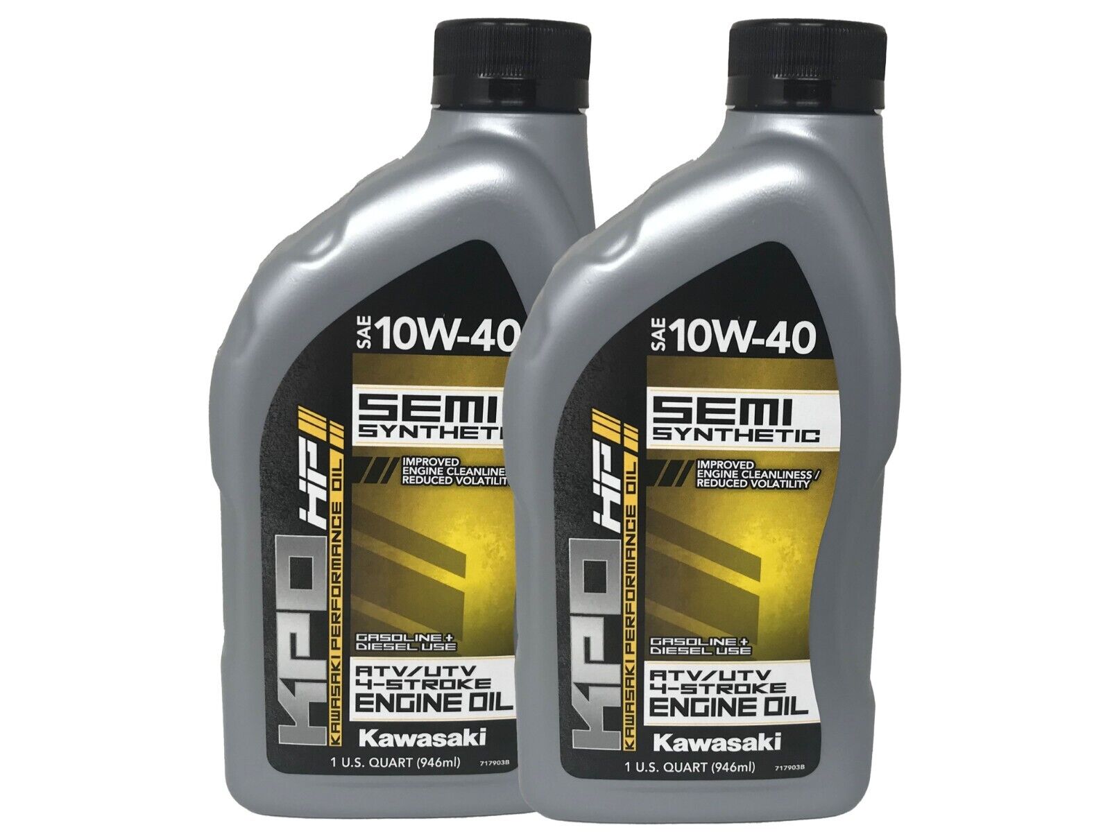 Kawasaki OEM KPO Semi Synthetic ATV/UTV Oil Quart K61027-300-01Q - 2 Pack