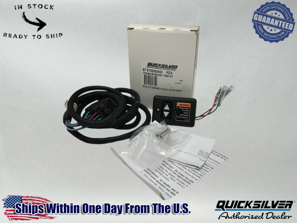 Mercury OEM Mercruiser Quicksilver Transom Mount Trim Switch Kit 815200A02