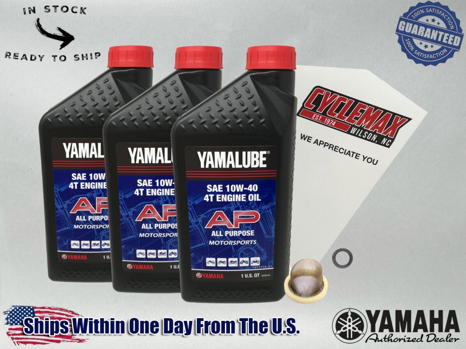 Cyclemax Standard Yamalube Oil Change Kit fits 2004-2013 Yamaha RAPTOR 350