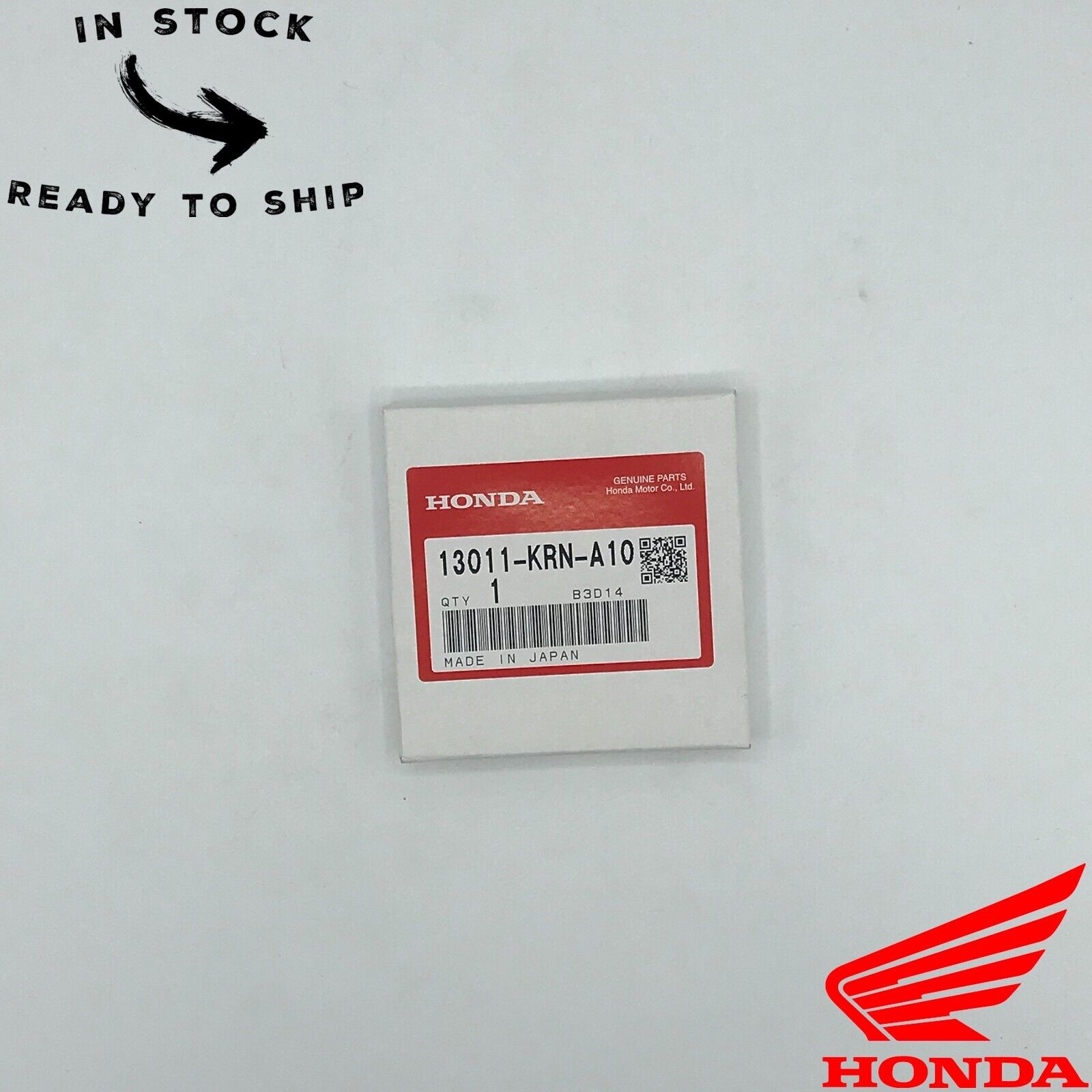 Genuine OEM Honda Standard Piston Ring Kit 13011-KRN-A10