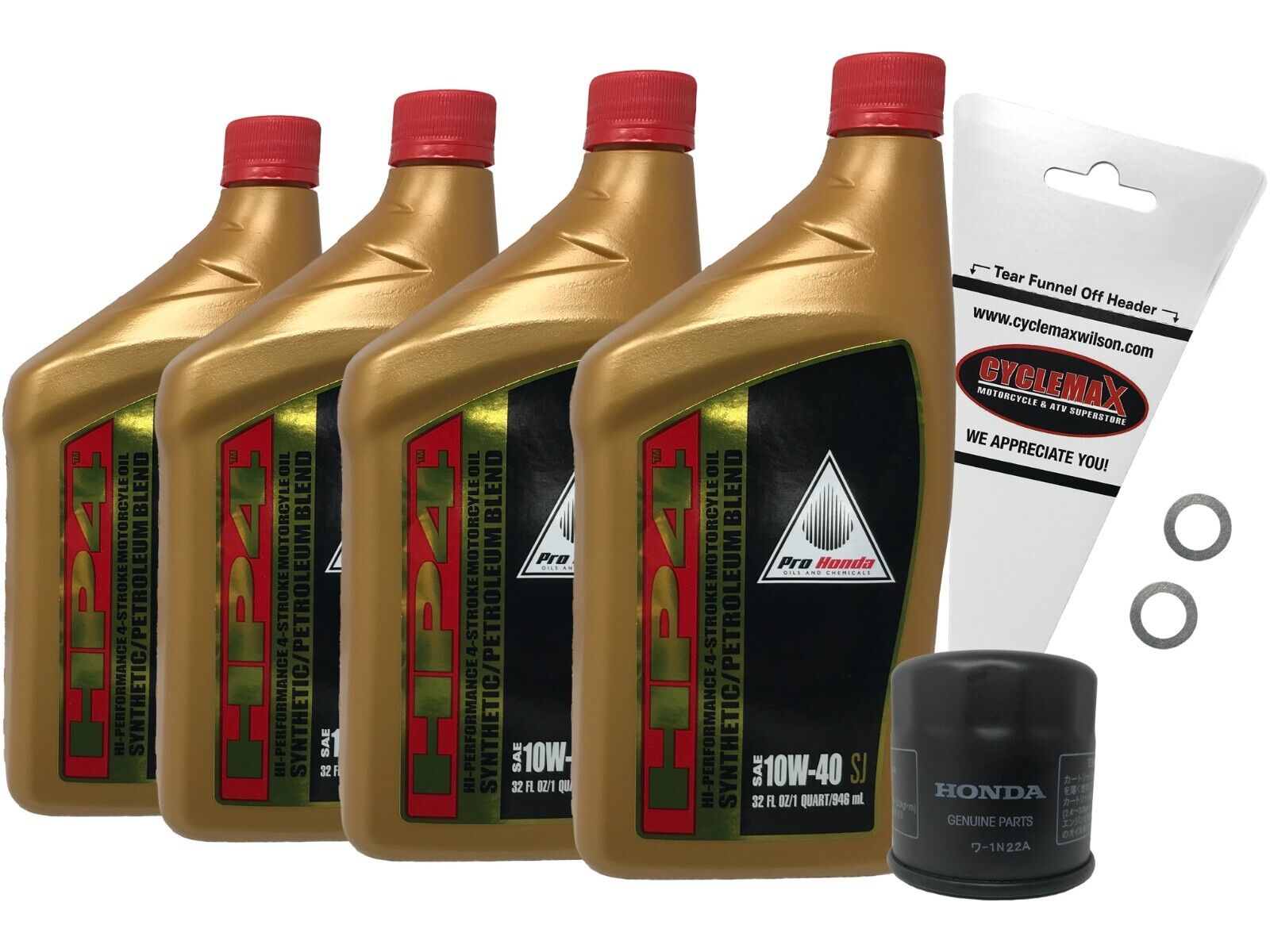 Cyclemax 1997-2001 Honda GL1500C Valkyrie/Tourer Semi Synthetic Oil Change Kit