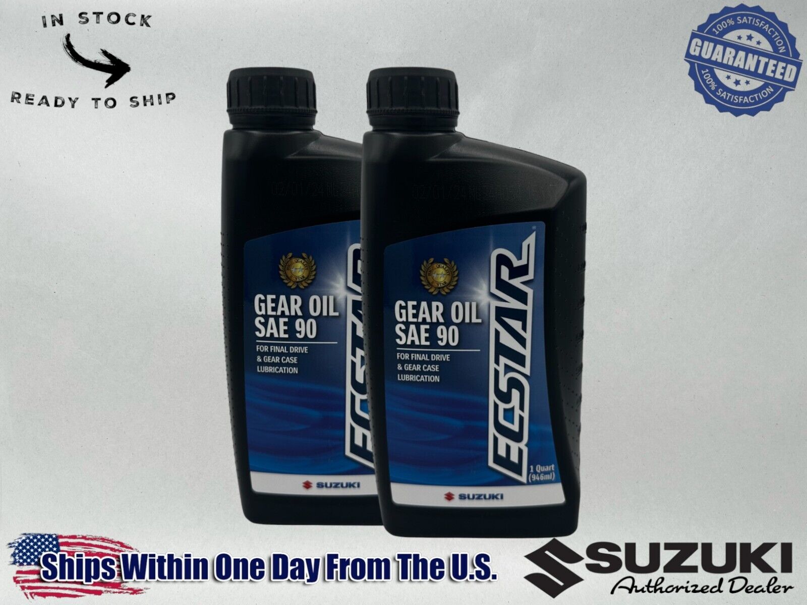 Suzuki Genuine OEM Authentic Ecstar Gear Oil SAE 90 990A0-01E81-01Q-2PACK