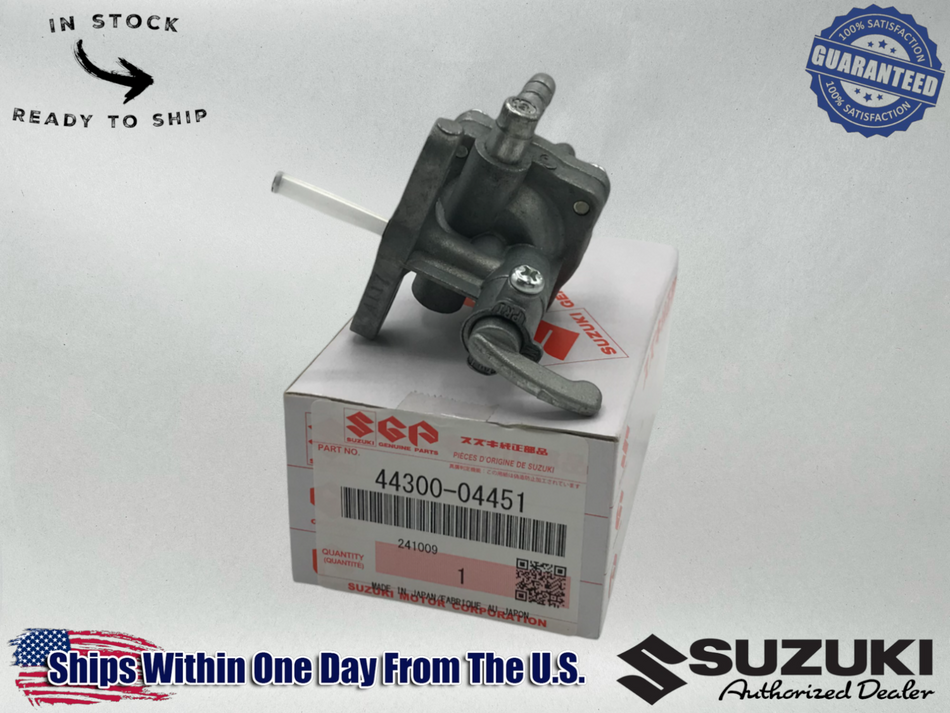 Suzuki FUEL PETCOCK VALVE 1984 - 1987 LT50 LT 50 QUADRUNNER 44300-04451