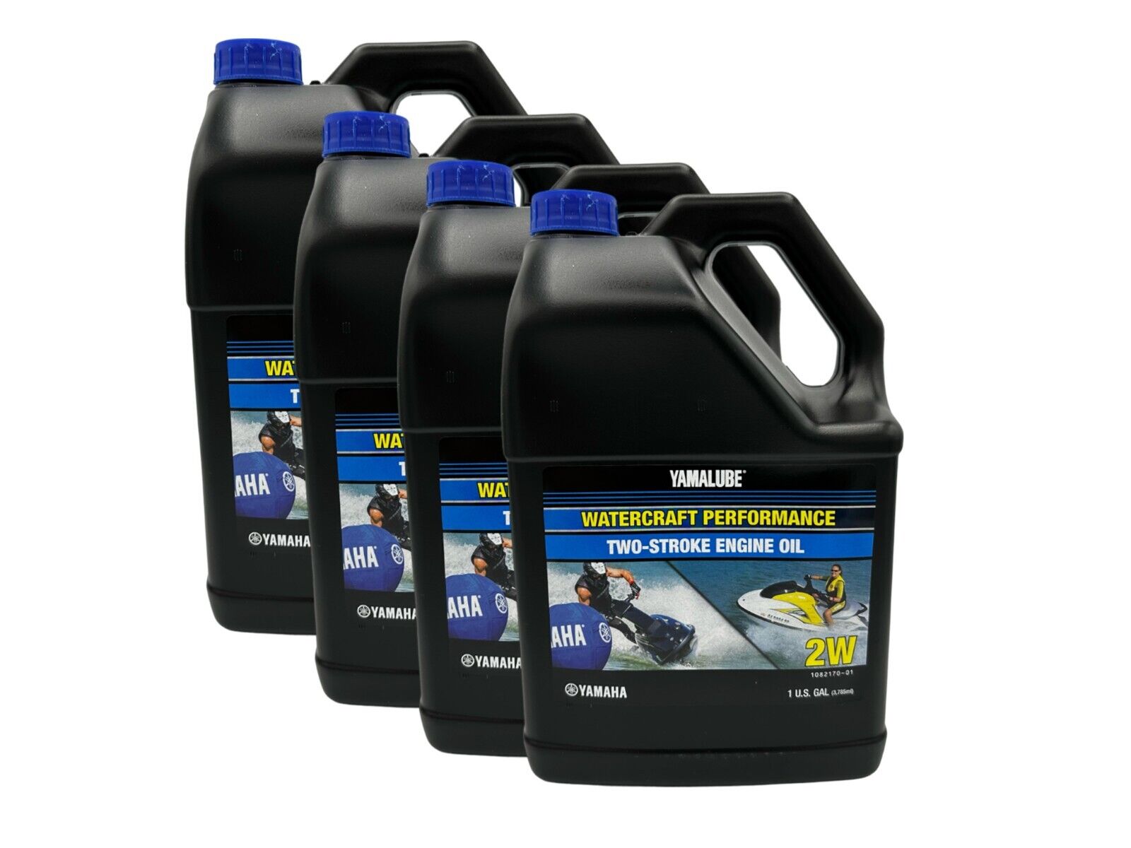 Yamaha Yamalube 2W Watercraft 2-Stroke Engine Oil LUB-2STRK-W1-04-4PACK