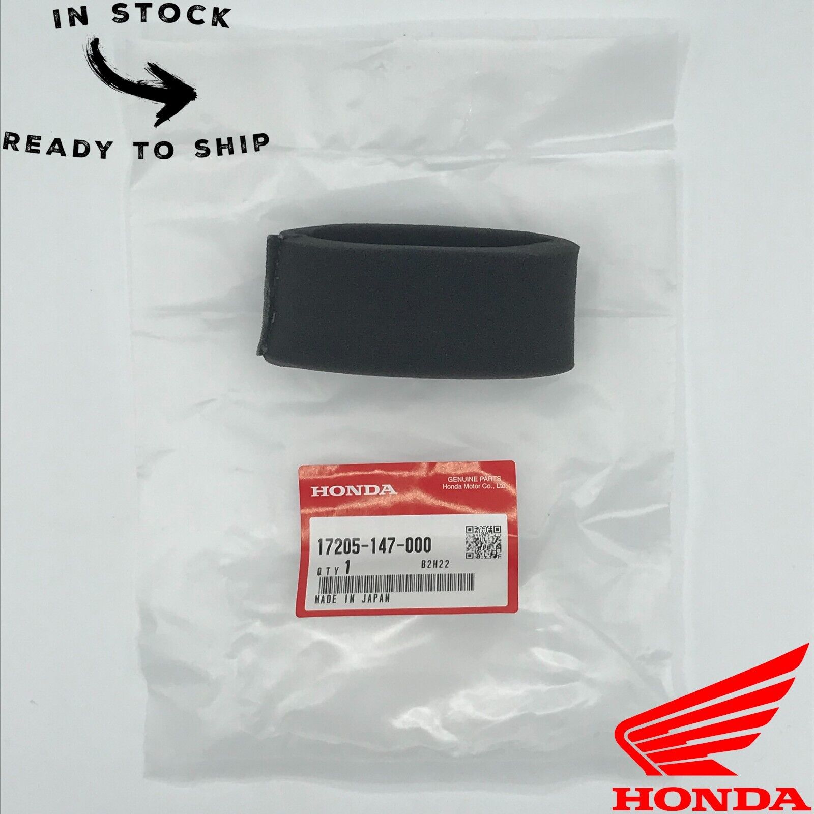 Genuine OEM Honda Foam Air Filter Cleaner Element 17205-147-000