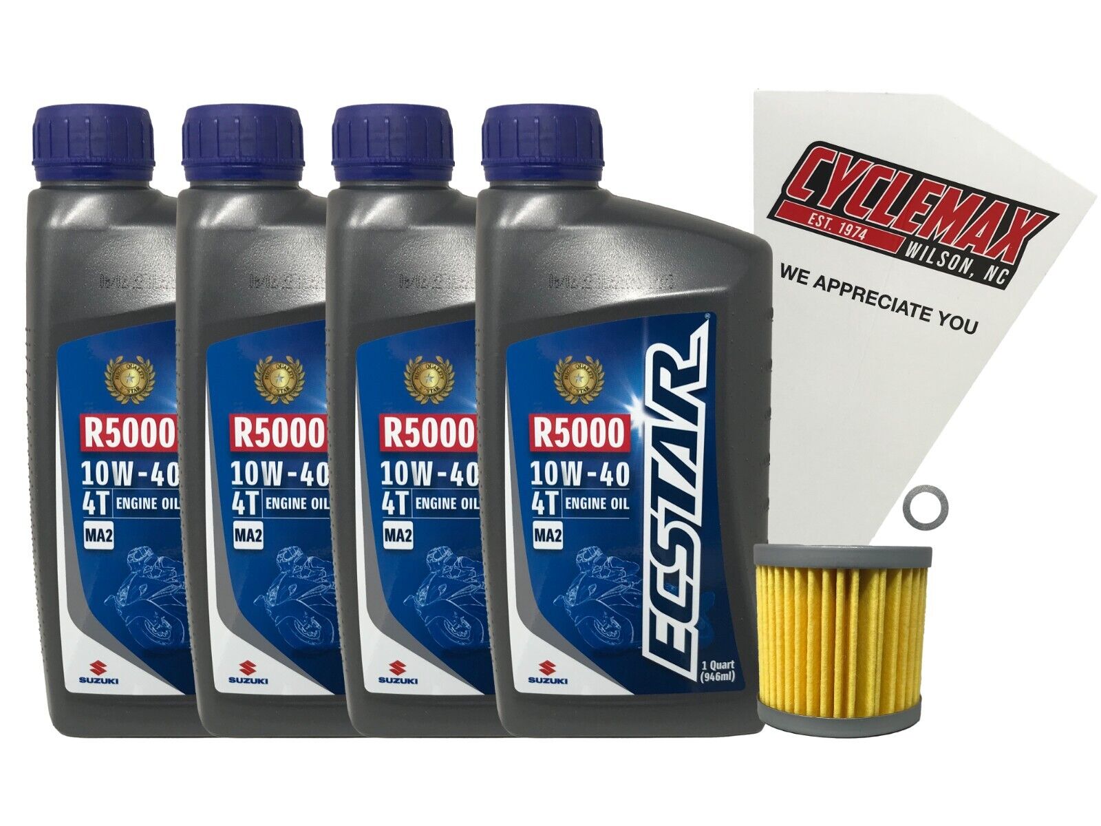 Cyclemax Genuine OEM Standard Oil Change Kit fits 2011-2022 Suzuki VZR-1800