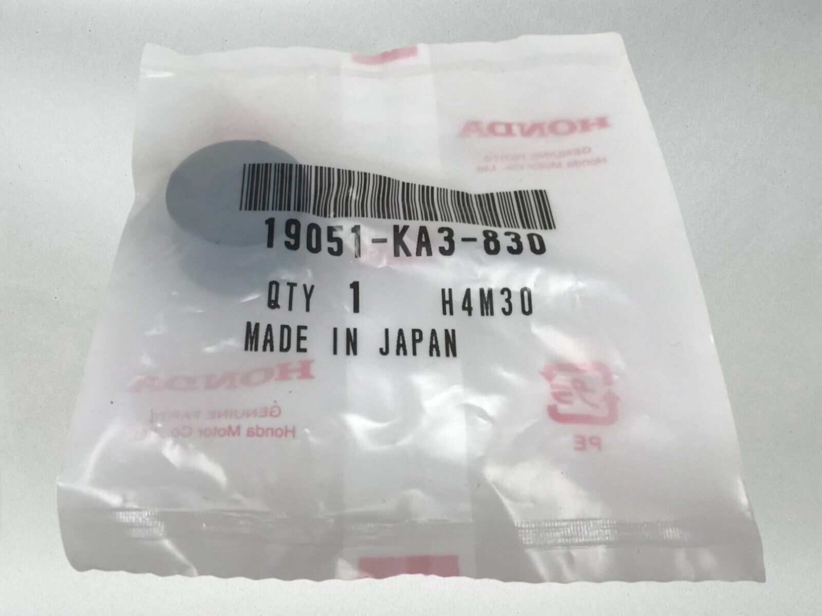 Honda Genuine OEM Authentic RUBBER 19051-KA3-830 19051-KA3-830
