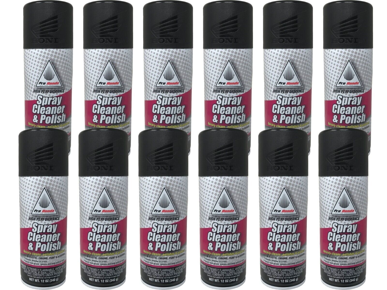 Honda Genuine OEM Spray Cleaner & Polish 08732-SCP00 - 12 Pack