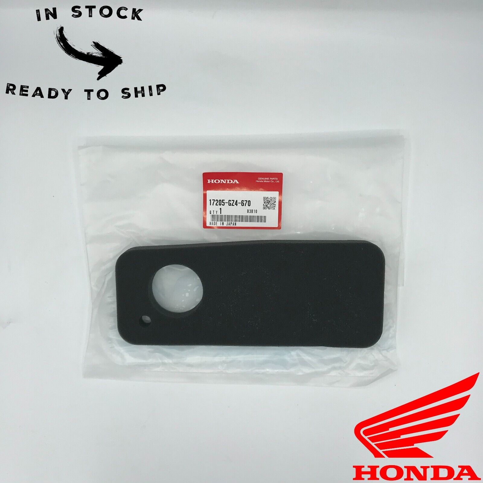 Genuine OEM Honda Foam Air Filter Element 17205-GZ4-670