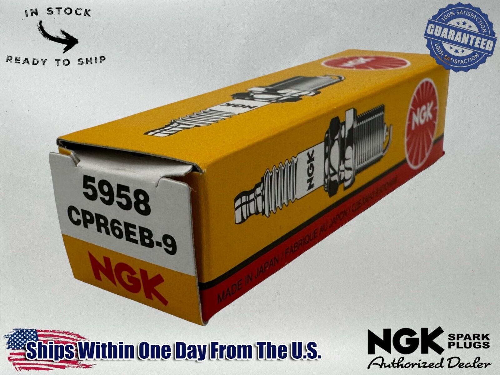 NGK Genuine OEM Authentic Spark Plug CPR6EB9