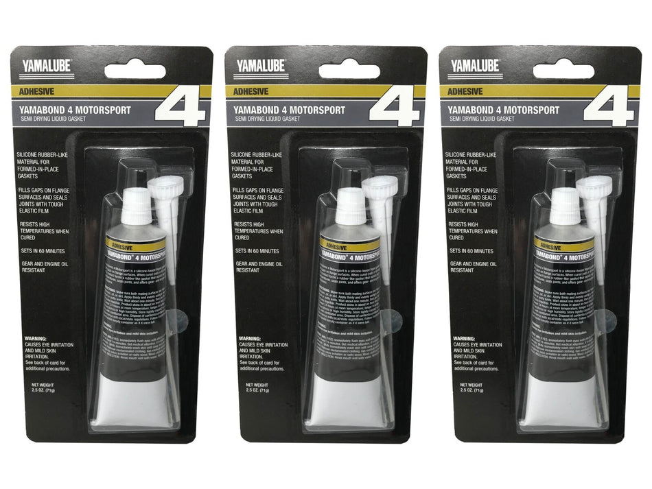 Yamaha Genuine OEM Semi Drying Liquid Gasket ACC-BOND4-MC-00 - 3 Pack