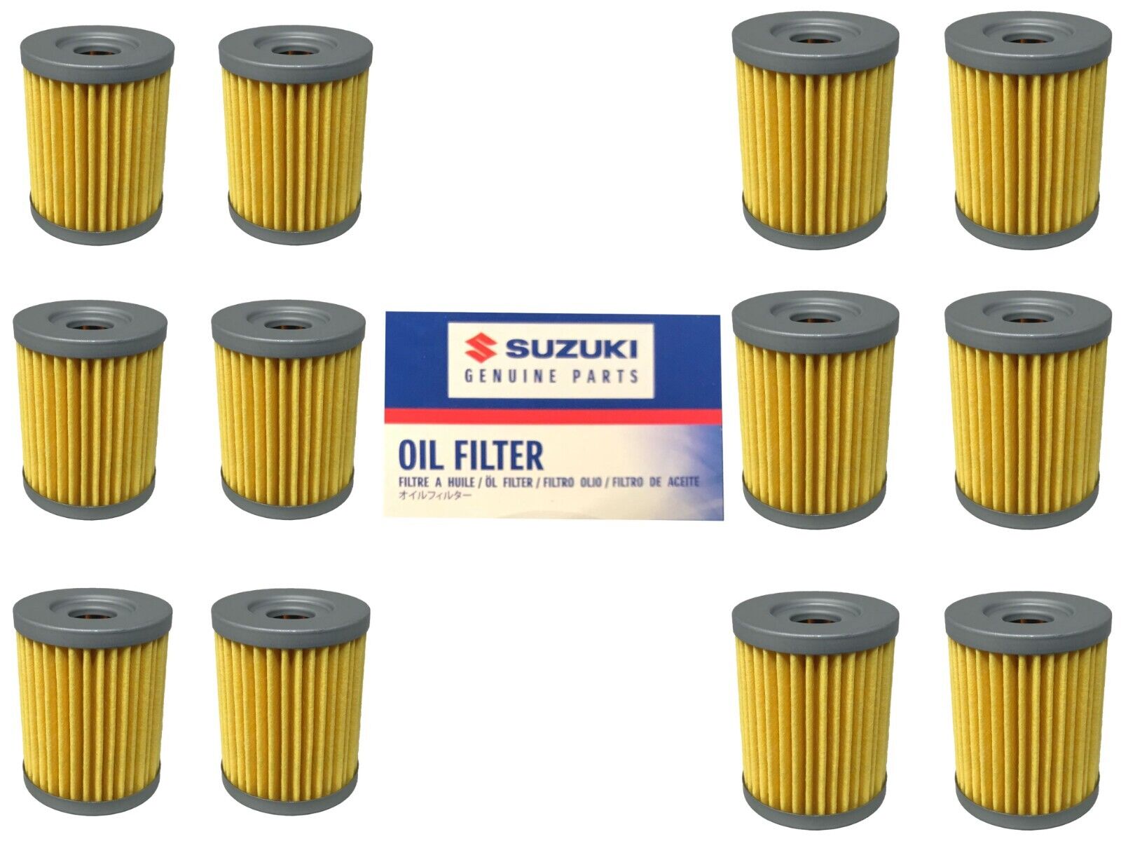 Suzuki Genuine OEM Oil filter 16510-25C00 12 Pack