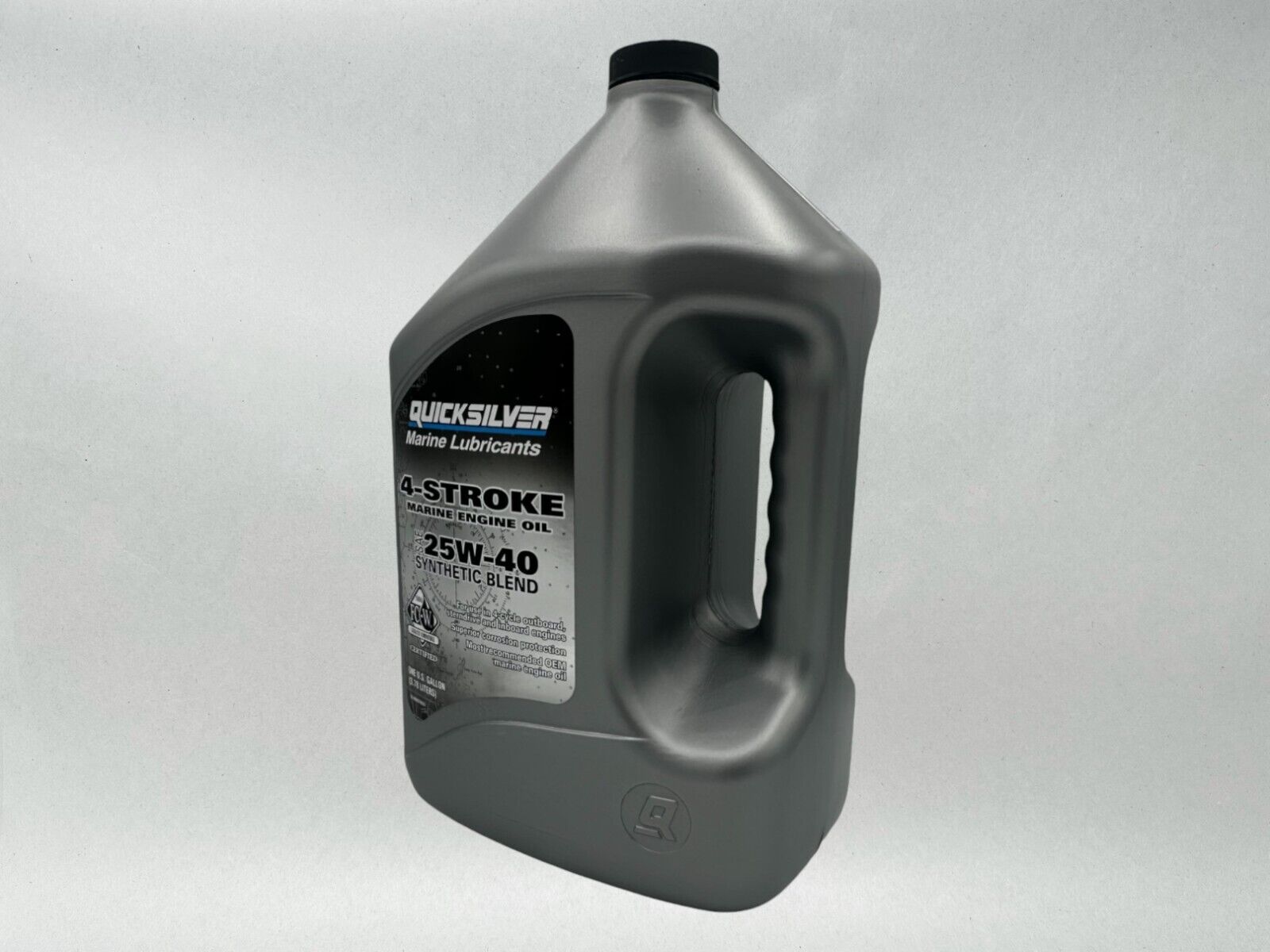 Quicksilver OEM 25W-40 Synthetic Marine Engine Oil, 1 Gallon 8M0078623