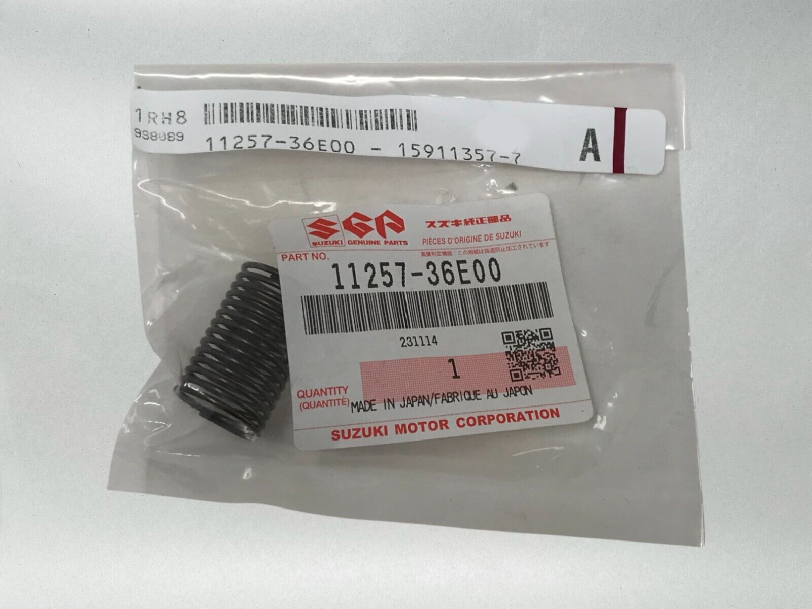 Suzuki Genuine OEM Authentic Power Valve Spring 1997-2002 RM125 11257-36E00