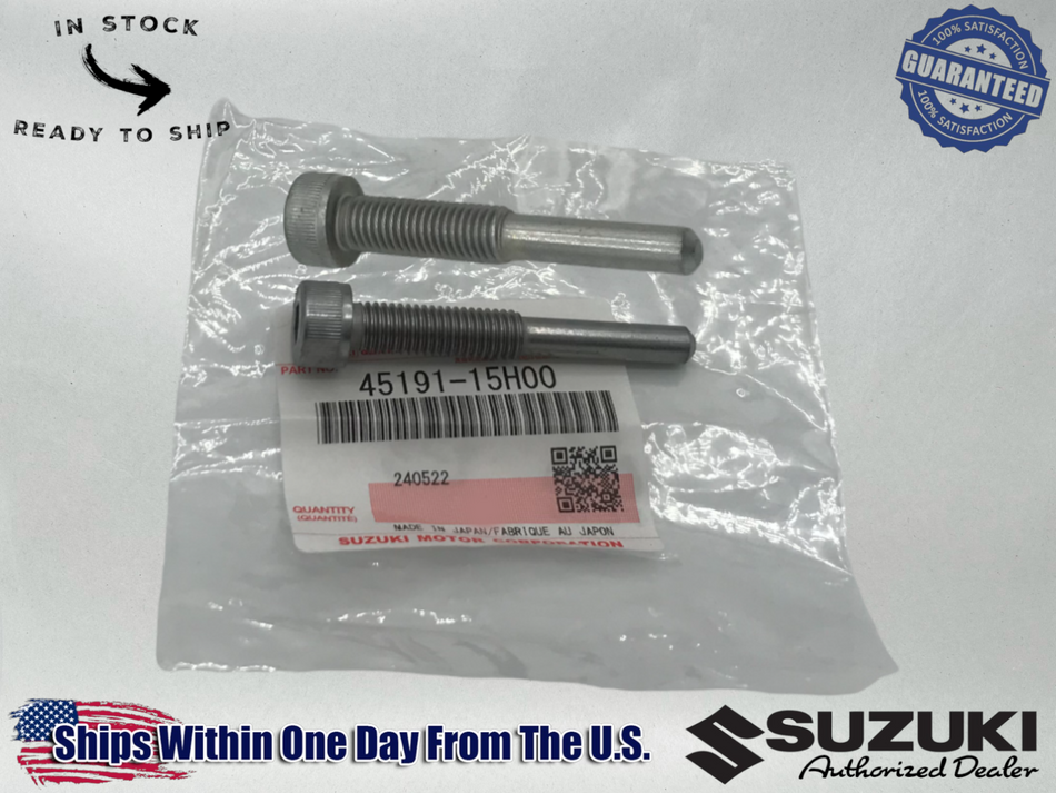 Suzuki OEM 2008-24 Hayabusa GSX 1300 R (2) Front Seat Bolts 45191-15H00 2