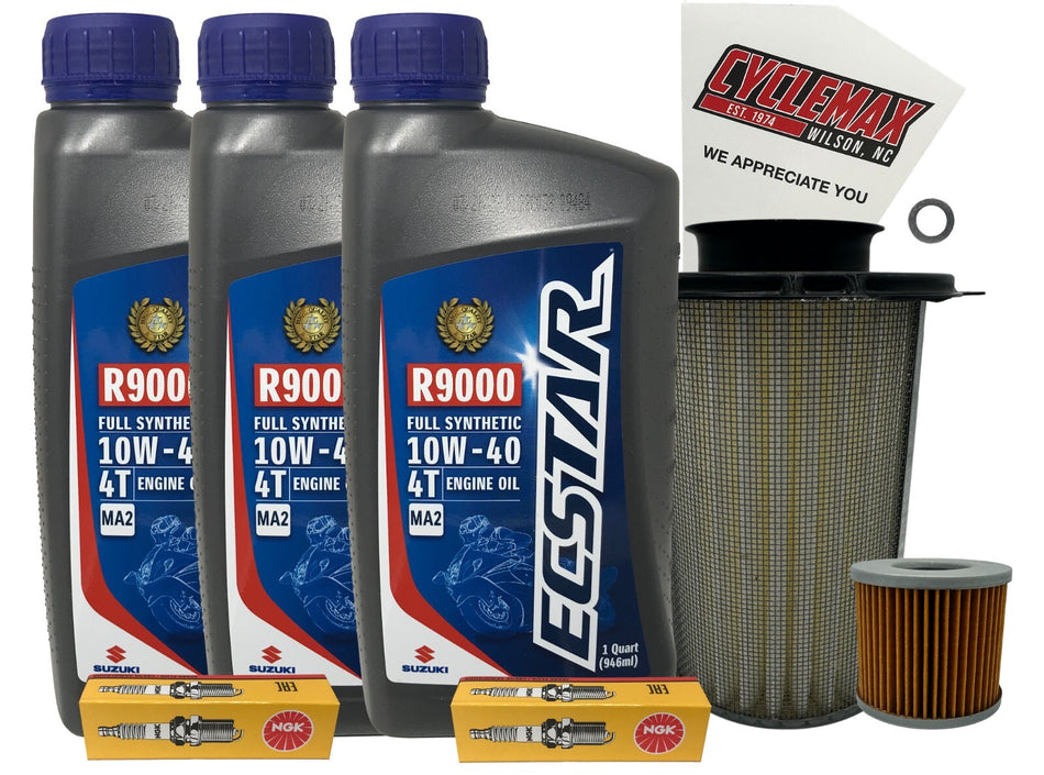 Full Synthetic Tune Up Kit w/ Spark Plugs fits 2001-2009 Suzuki GS-500