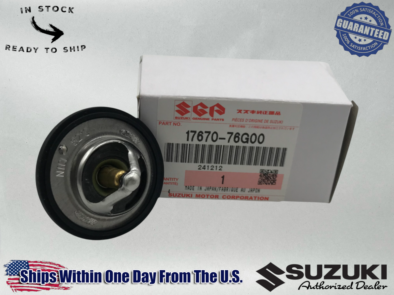 Suzuki Genuine OEM 2006-24 GSXR GSX-R 600 750 RADIATOR THERMOSTAT 17670-76G00
