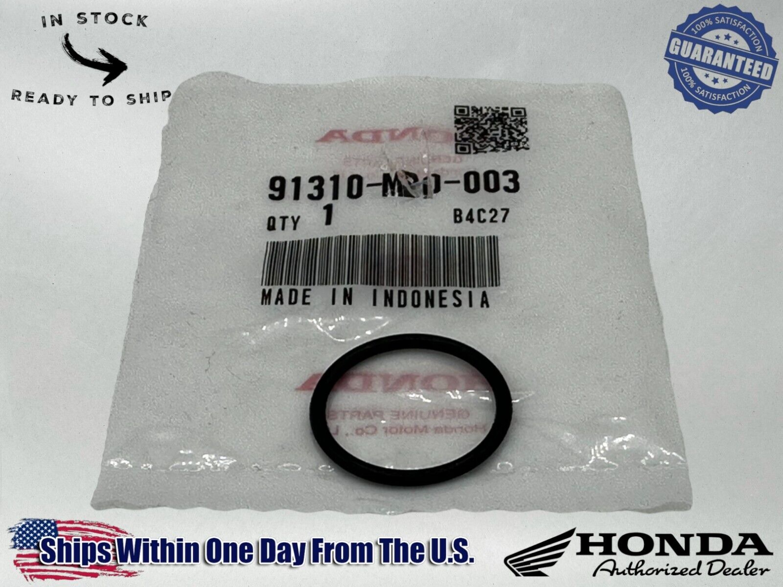 Honda Genuine OEM Authentic O-Ring (215X2) 91310-MB0-003