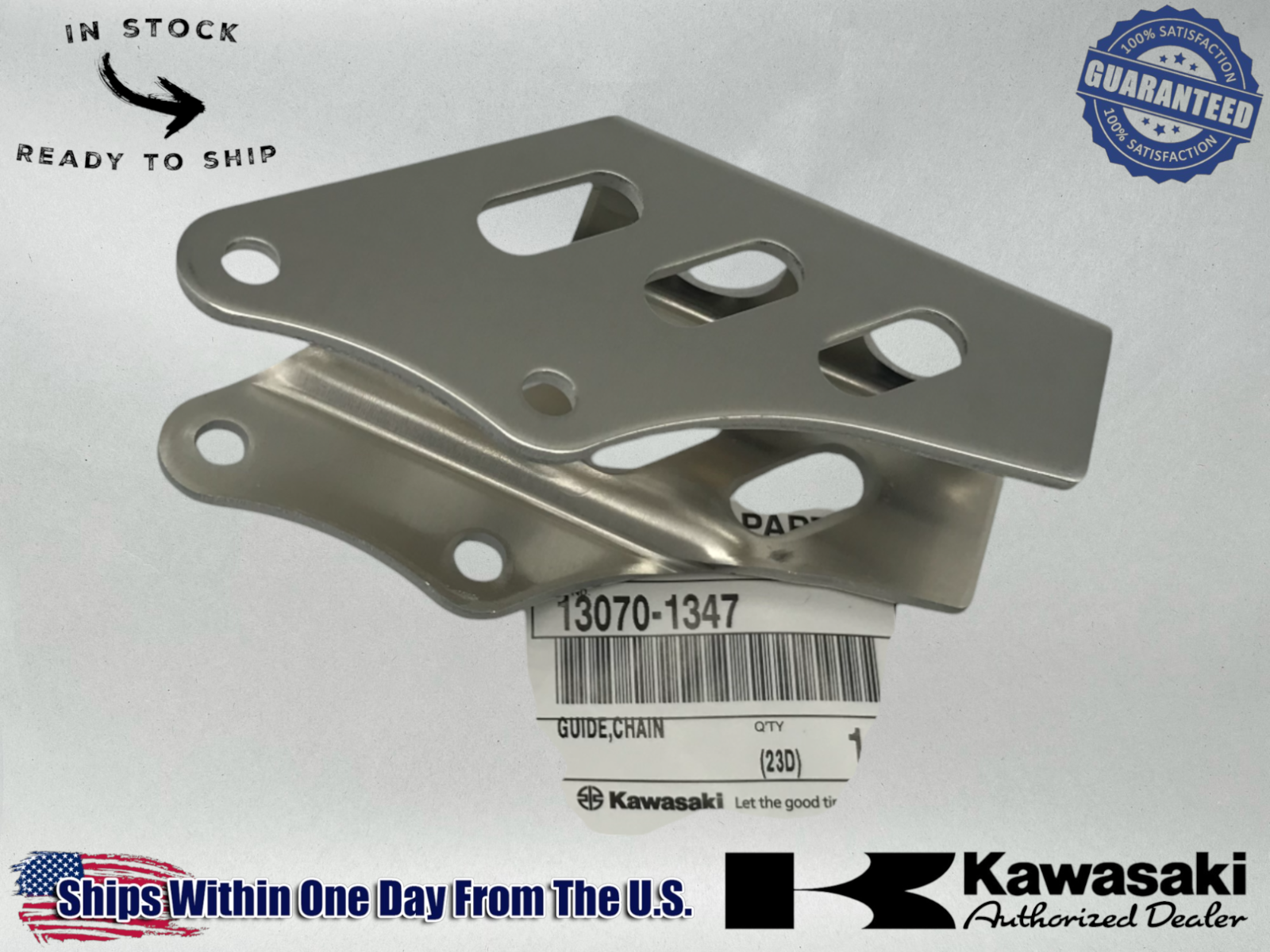 Kawasaki Genuine OEM Authentic 2000-24 CHAIN GUIDE LOWER KX65 KX 65 13070-1347