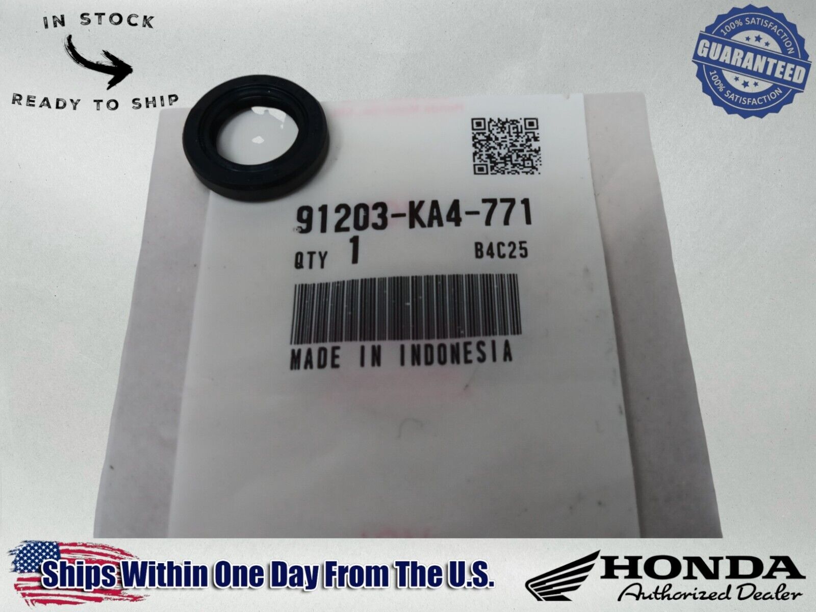 Honda Genuine OEM Authentic Gear Shift Shaft Oil Seal  91203-KA4-771