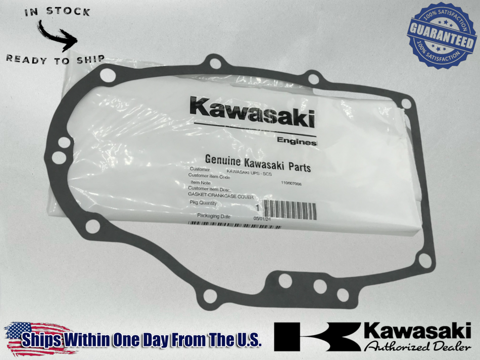 KAWASAKI OEM CRANKCASE COVER GASKET FH451V FH500V FH541V FH580V 12C1 11060-7008