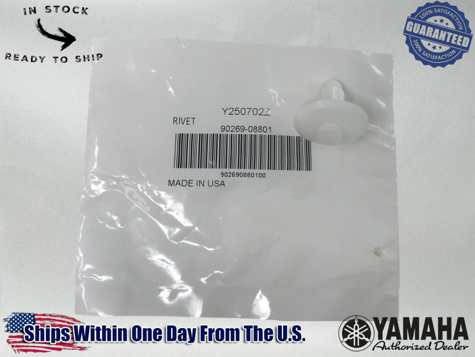 Yamaha Genuine OEM Authentic Rivet 90269-08801-00