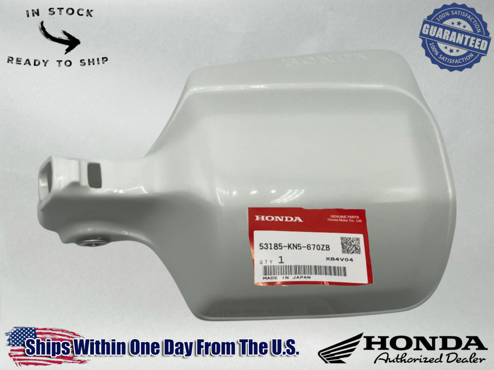 Honda OEM Lt Brush Hand Guard 86~99 XR80 100 200 250 250L 600 R 53185-KN5-670ZB 